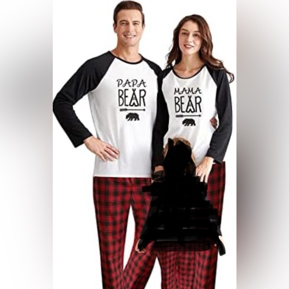Mama Bear & Papa Bear pajamas set NWT - Picture 1 of 6